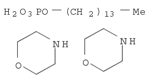 Molecular Structure of 65104-60-1 (Dimorpholinium tetradecyl phosphate)